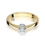 Pierścionek Diament 0,15ct żółte złoto