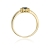 Pierścionek W026 Szafir 0,30ct żółte złoto