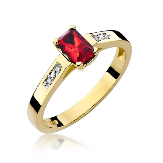 Pierścionek Rubin 0,80ct złoto Pierścionek Rubin 0,80ct złoto