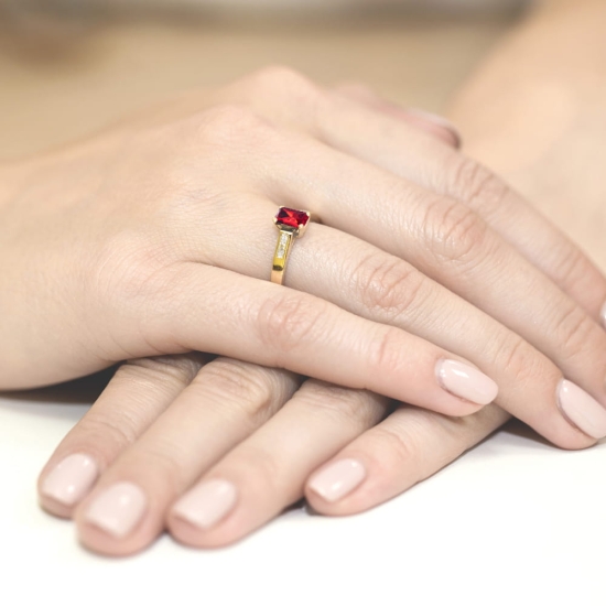 Pierścionek Rubin 0,80ct złoto Pierścionek Rubin 0,80ct złoto